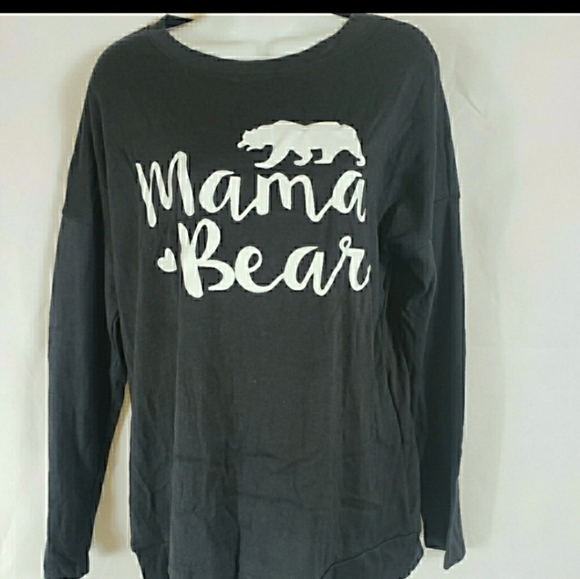 Last one Mama Bear Gray Sweatshirt elbow Patches small - Picture 5 of 7